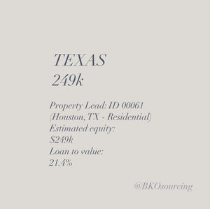 Property Lead 00061 - Texas - Houston - 249k - 21.4% - 2023-20NOV - with comparables