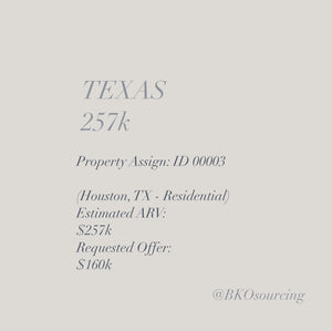 Property Assign 00003 - Texas - Houston - 257k - 160k - 2023-15DEC